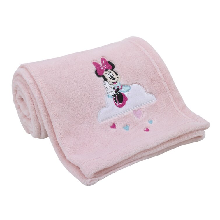 Pink fluffy blanket online baby